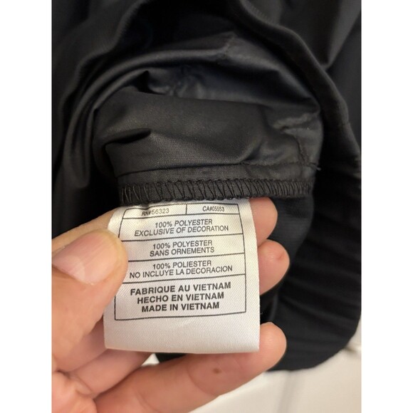 Nike Golf Men's Windbreaker Jacket Long Sleeve Black V-Neck CLIMA-FIT size XL - Picture 7 of 14